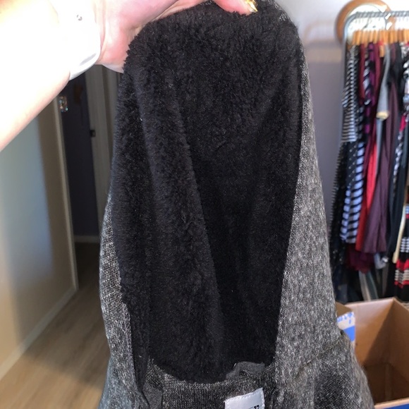 Joe’s Jeans grey fleece warm winter full zip up sweatshirt - Picture 5 of 6